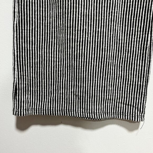 Caution to the Wind Black & White Striped Sleeveless Jumpsuit  - Size S - Picture 5 of 9